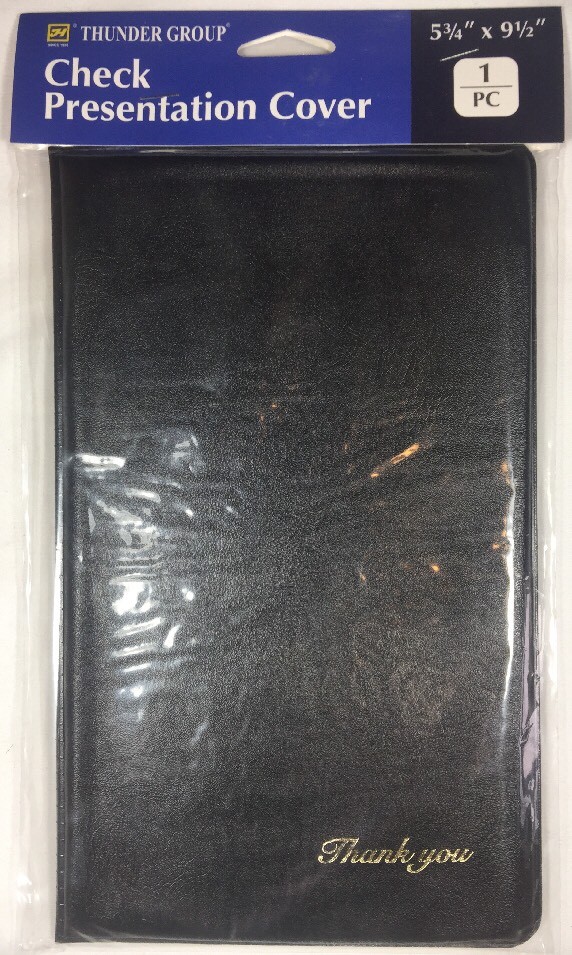 Waitress Pad Check Presentation Book / Credit Card Holder Padded Thank You