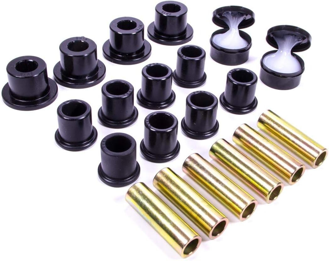 Energy Suspension 4.2154G Rear Leaf Spring Bushing Set,Black