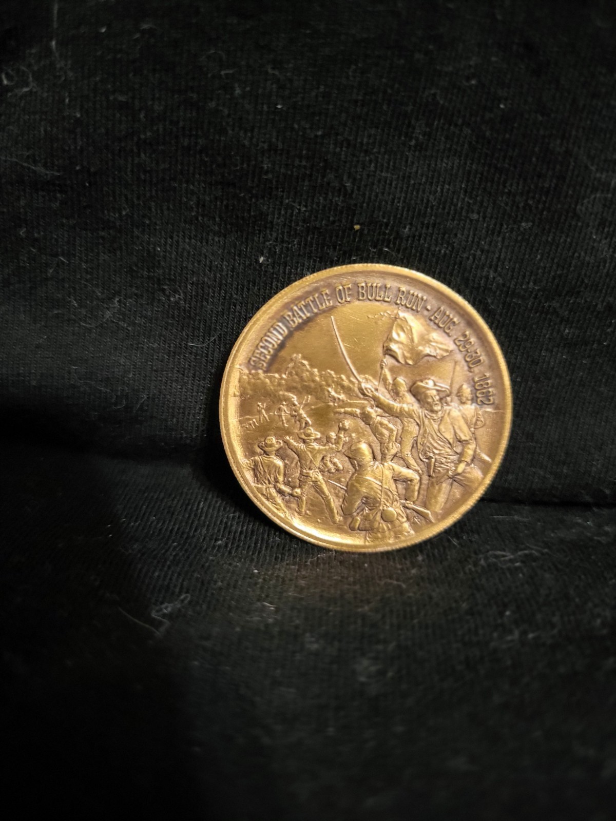 US CIVIL WAR Second Battle of Bull Run Aug 29-30, 1862 copper souvenir coin