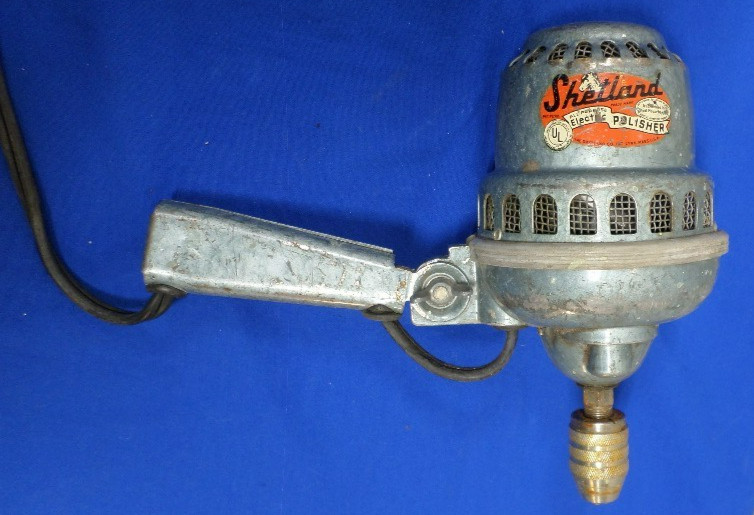 VINTAGE RARE SHETLAND ALL PURPOSE BABY BLUE ELECTRIC POLISHER BUFFER