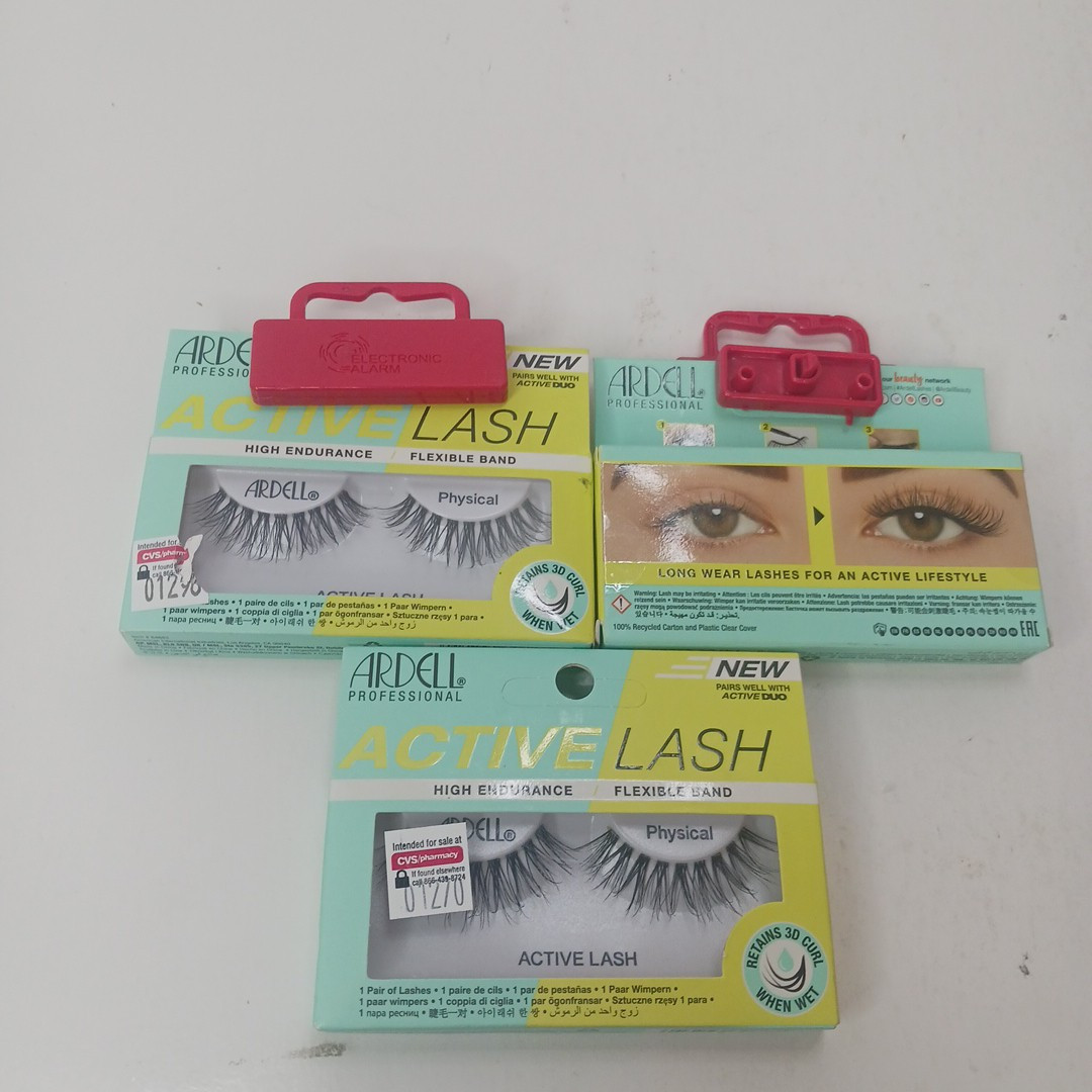3 ARDELL PROFESSIONAL ACTIVE LASH PHYSICAL 6 Total Lashes