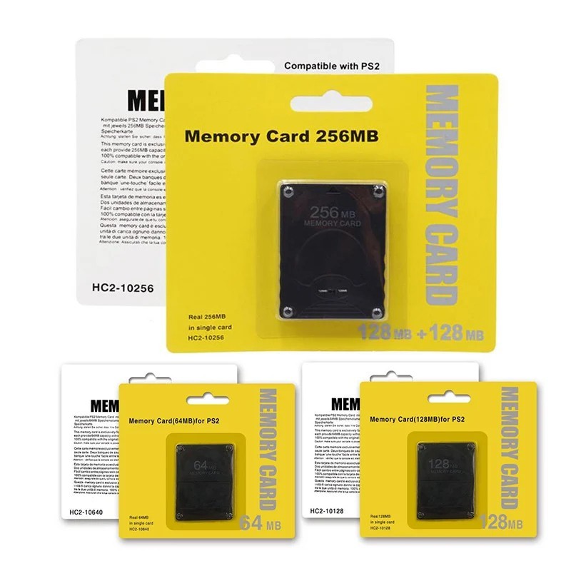 256MB 128MB Megabyte Memory Card for Sony PlayStation 2 PS2 Slim Game Console