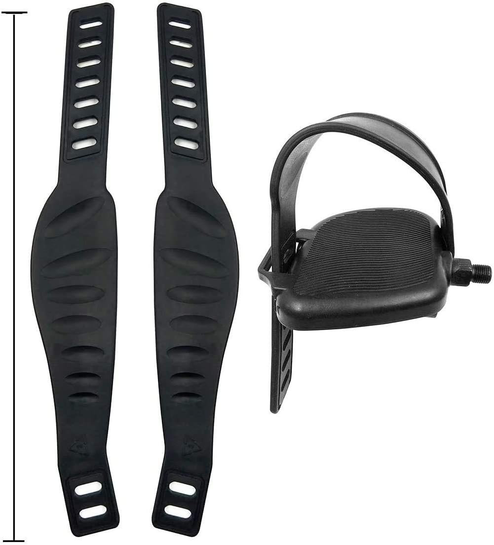 A Pair Exercise Bike Pedal Straps and Widened Straps for Exercise Bike Bicycle