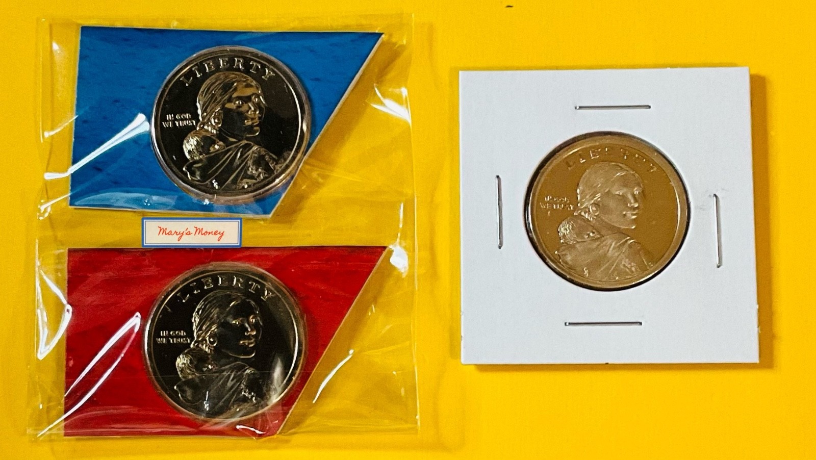 2025 PDS PROOF/UNC Native American Dollars 3 COINS 1 PROOF 2 deep cameo
