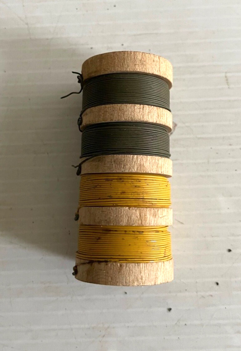 VIETNAM USGI MILITARY TRIPWIRE SPOOL FOR PERIMETER ALARM SYSTEMS OR SMALL  GAME