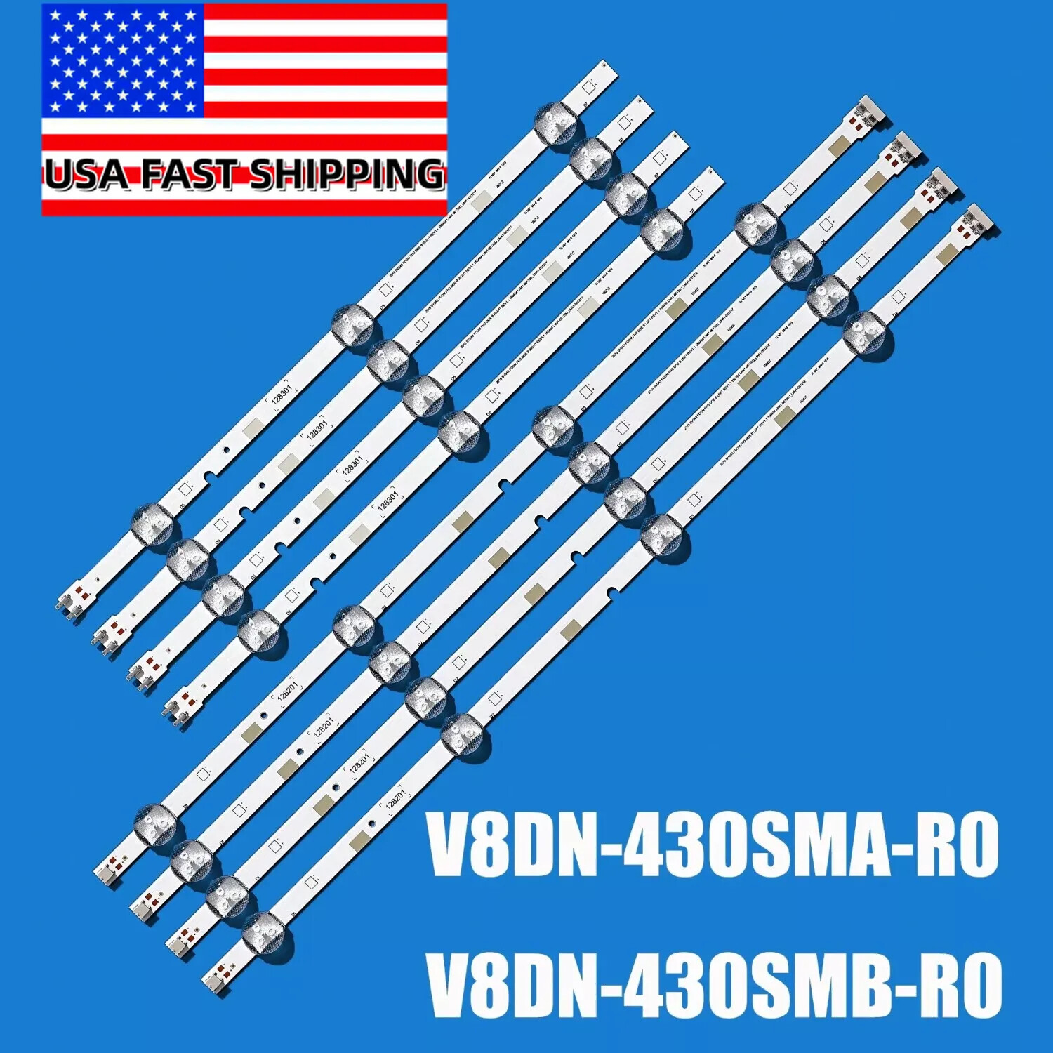 LED Strips for Samsung BN96-38878A BN96-38879A N43J5300AF UN43J5200AFXZ