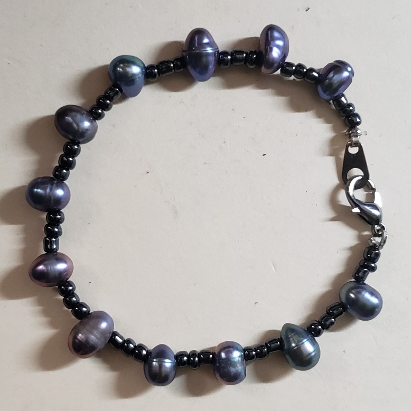 GENUINE * PEARL * BRACELET,  7 Inches LONG, 8 mm -Handmade in USA