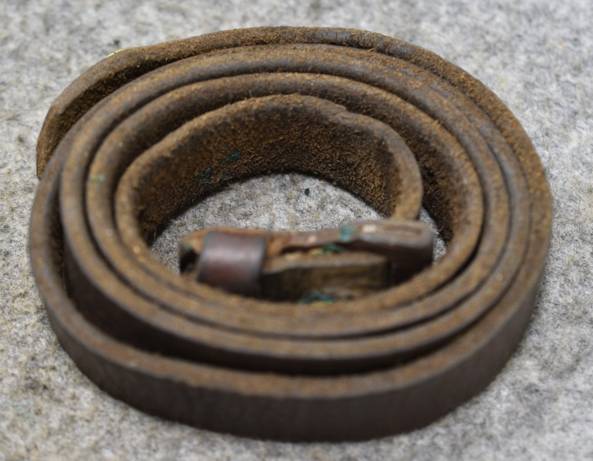 German K98 or Yugo Mauser Vintage Leather 39" Sling and both keepers