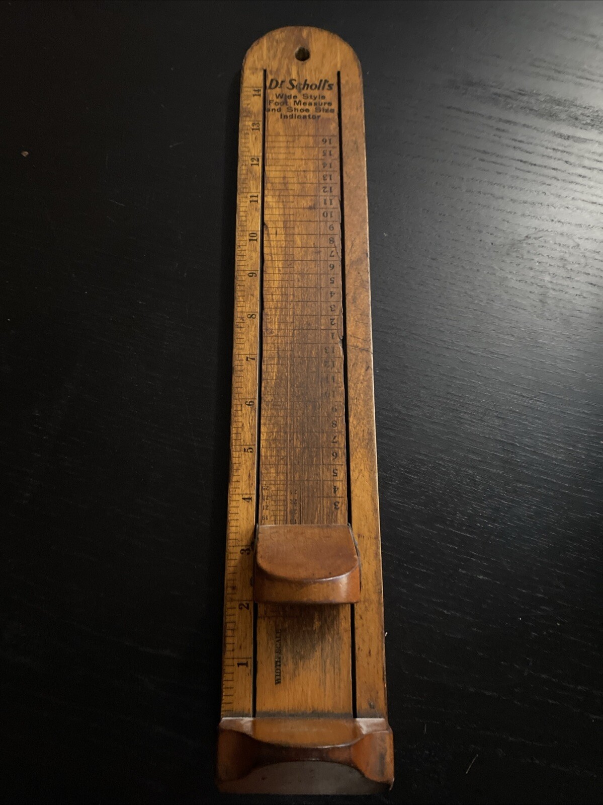 Vintage 30’s Dr. Scholl’s Wood Foot Size Podiatrist Shoe Sz  Device Primitive