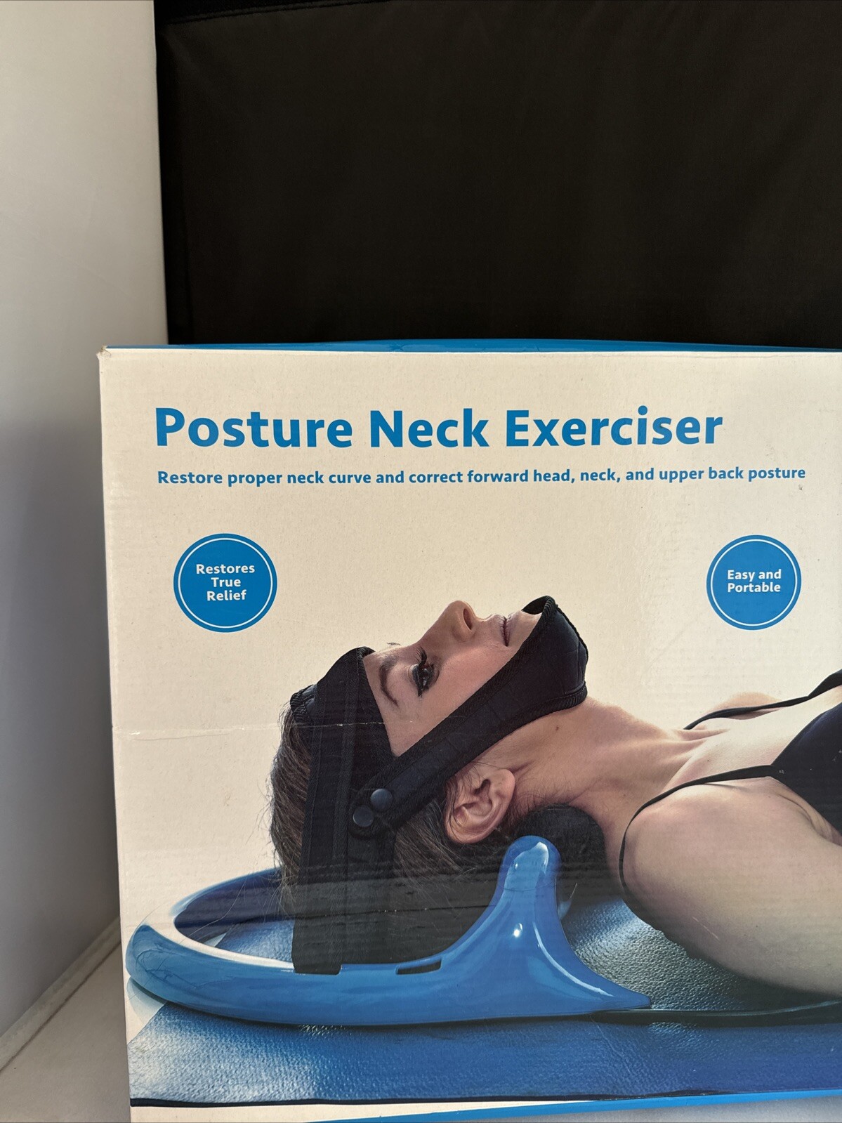 Posture Neck Exerciser Easy Portable Pumpable ORIGINAL BOX Adjustment