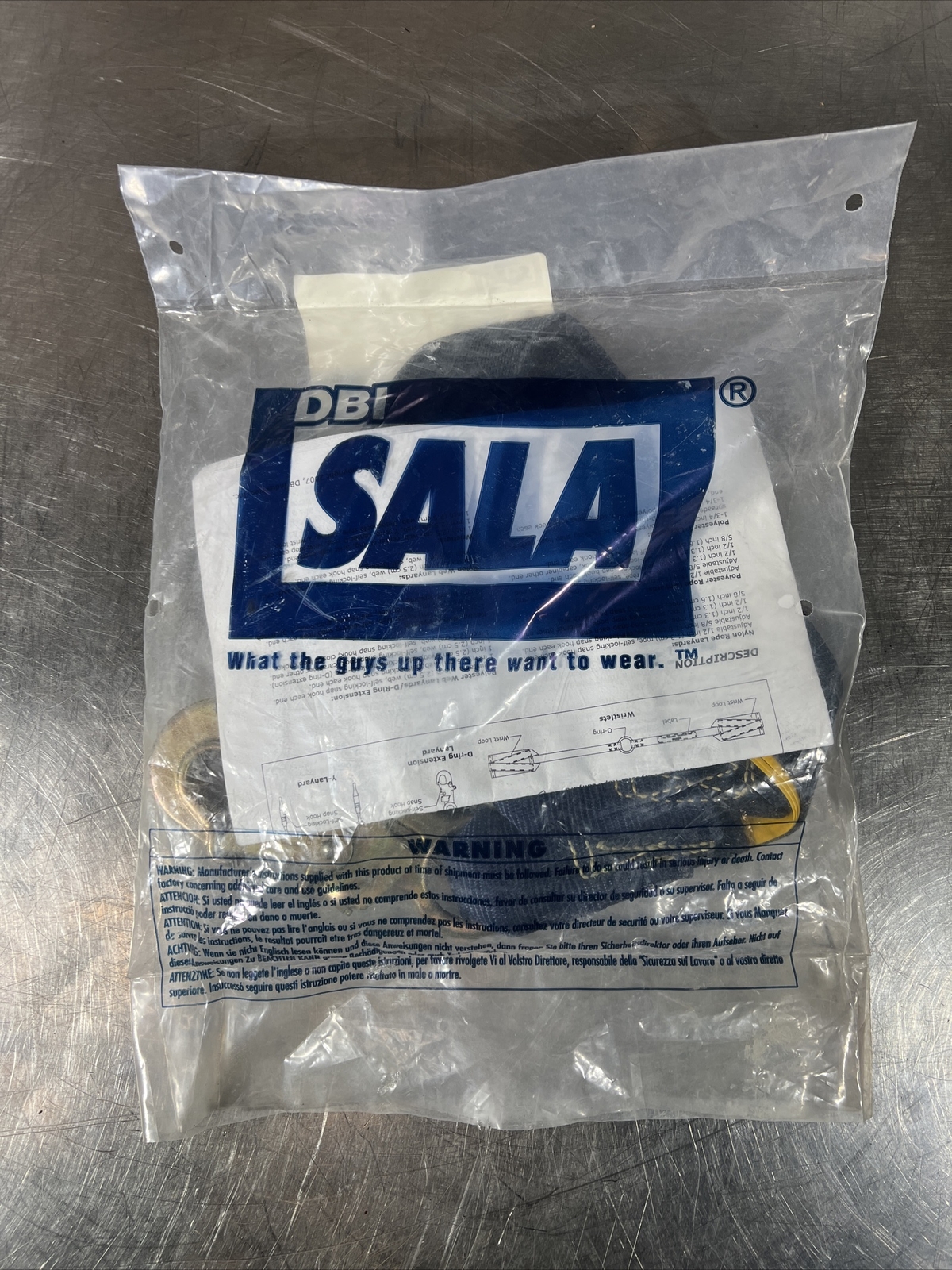 DBI-SALA 1101254 Back and shoulder D-rings, tongue buckle leg straps Nos Surplus