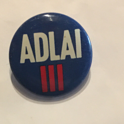 Adlai Stevenson III Political Button 1” Excellent Condition Adlai III