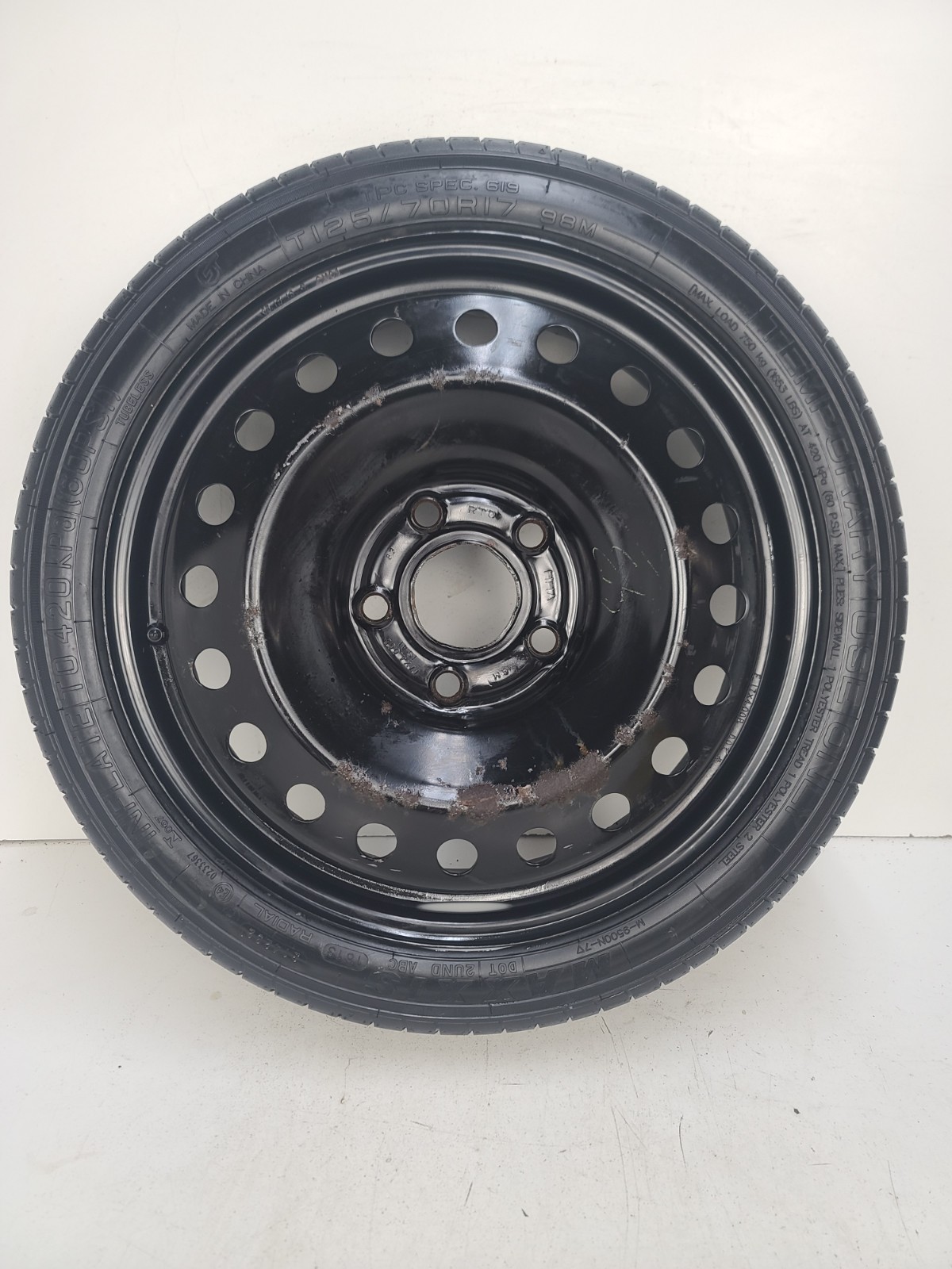 SPARE TIRE 17" FITS 2013 MALIBU OEM GENUINE DONUT .
