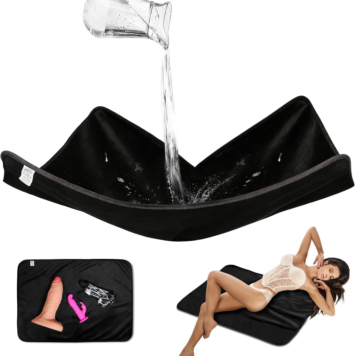 Mini Sex Blanket Waterproof and Stainproof, 36*26 inch 3 Layer Leakproof Mattres