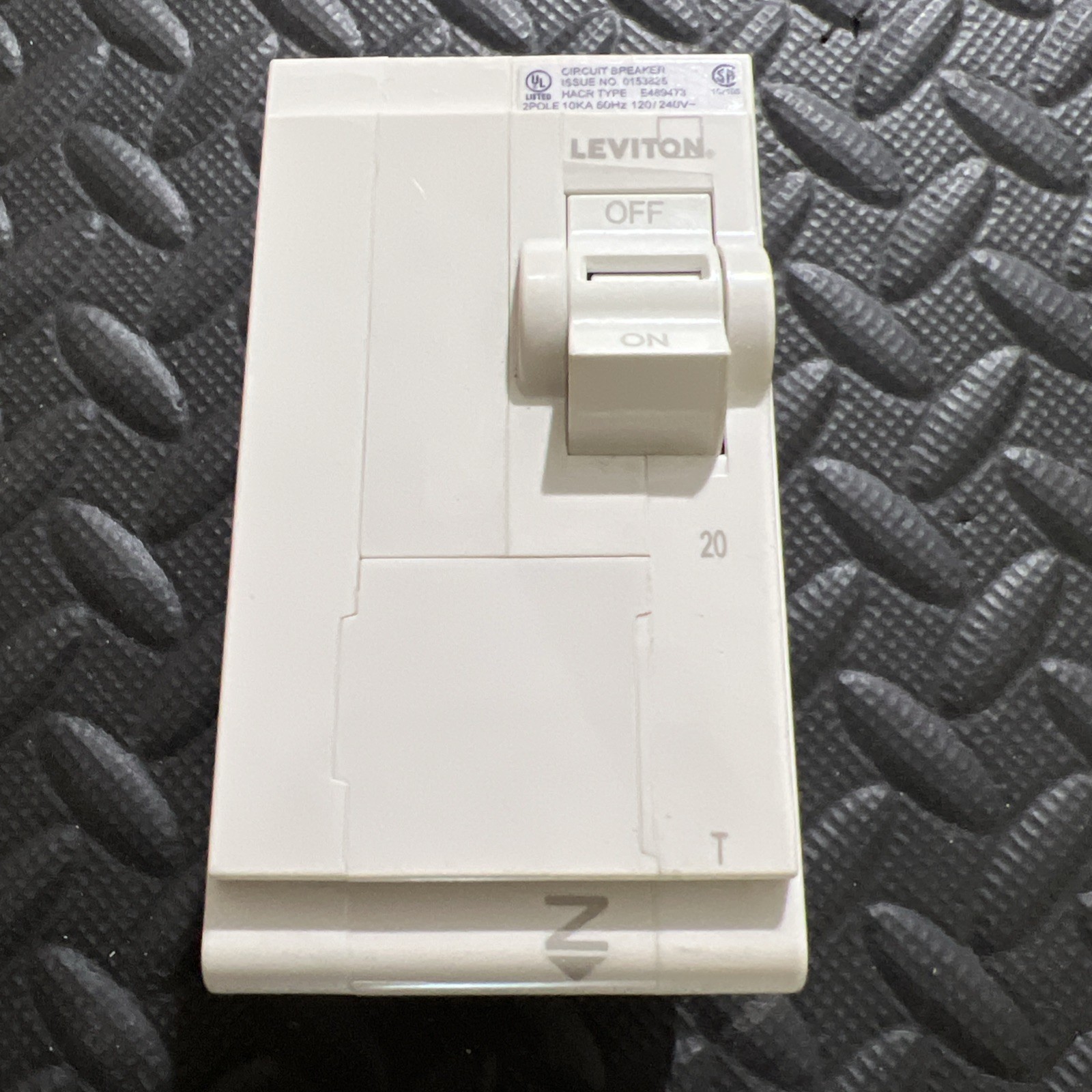 20A Leviton LB220-T  2 Pole Circuit Breaker