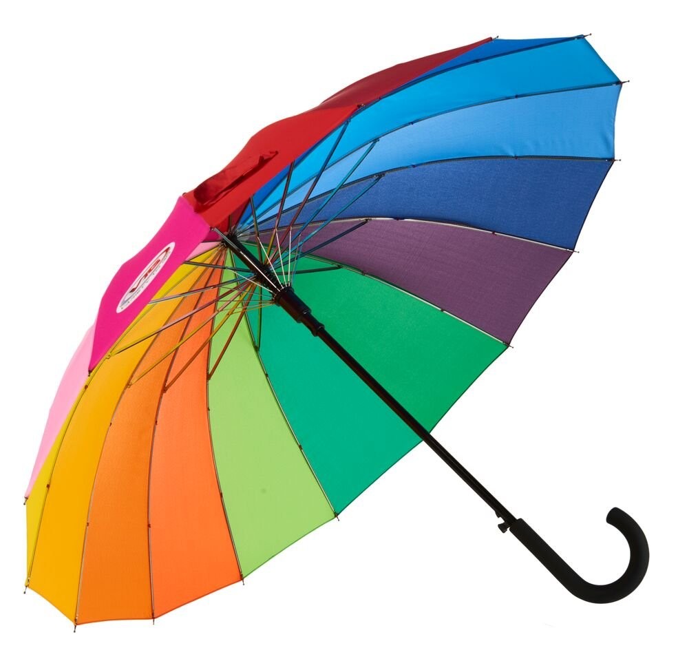 ® Rainbow Umbrella, Rainbow Umbrella Large, Compact, Windproof, Auto Open, 16...