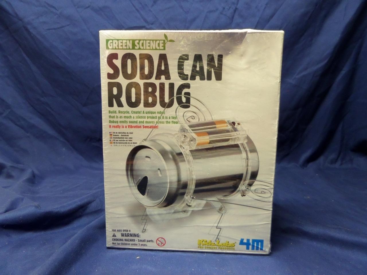 Toysmith Green Science Soda Can Robug Science Kit
