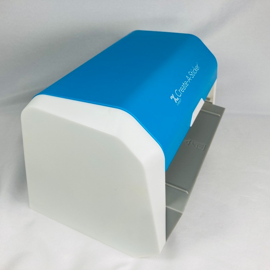 Xyron Create-A-Sticker Maker Machine 5" XRN500 Blue White Scrapbooking Crafting