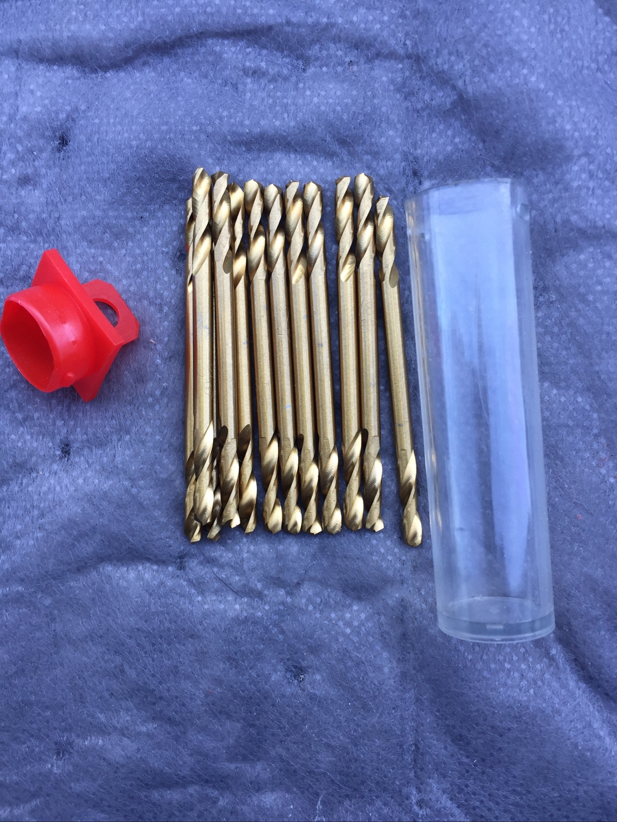 1/8" Titanium Coated Double End High Speed Steel Stubby Drill Bits [12 pcs]