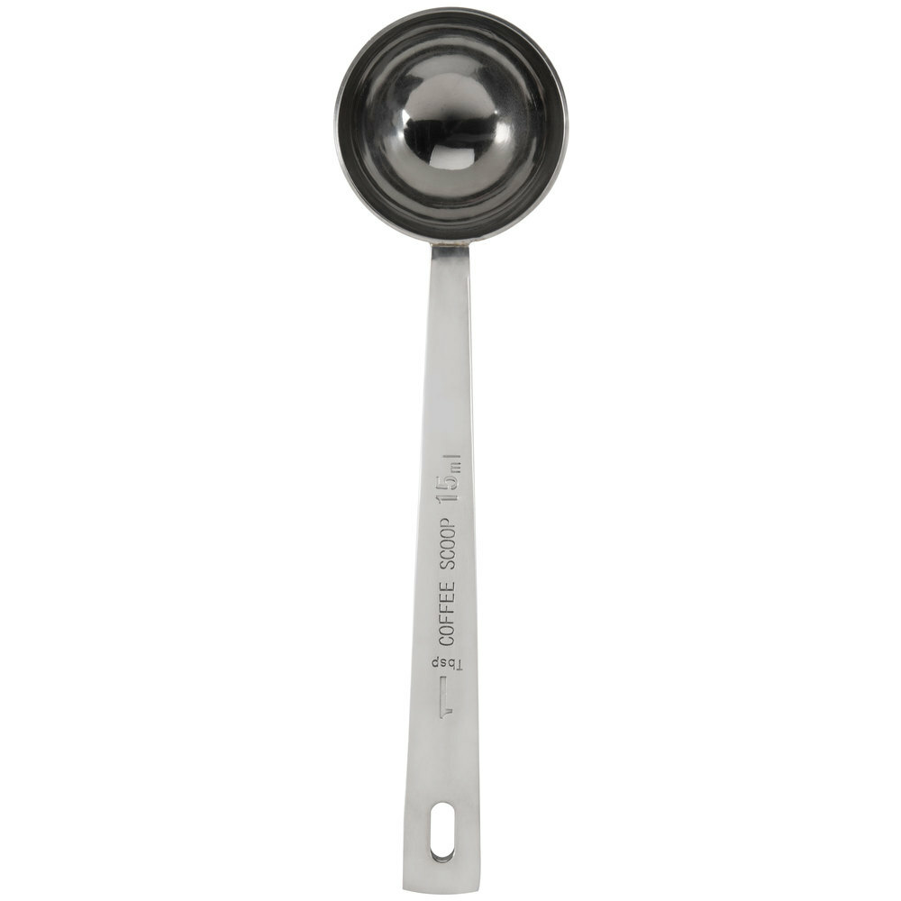 Tablecraft 1 Tbsp. Stainless Steel Coffee / Measuring Scoop