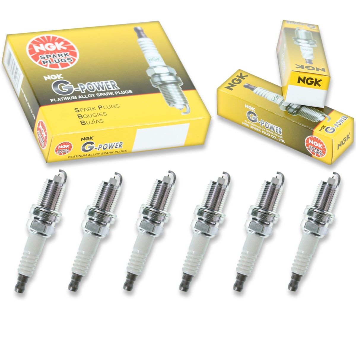 6 pcs NGK G-Power Spark Plugs for 2007-2012 Dodge Nitro 3.7L  3.7L V6 - fx