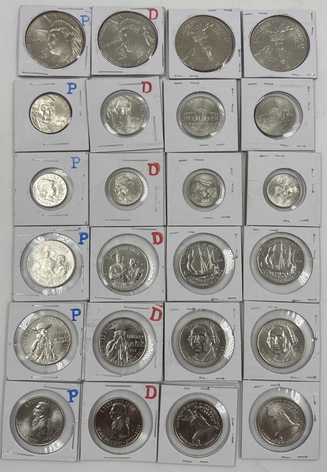 2026 PD EMERGING,ENDURING,JEFFERSON,MAY FLOWER,REV WAR, INDEPENDENCE 12 COINS⭐