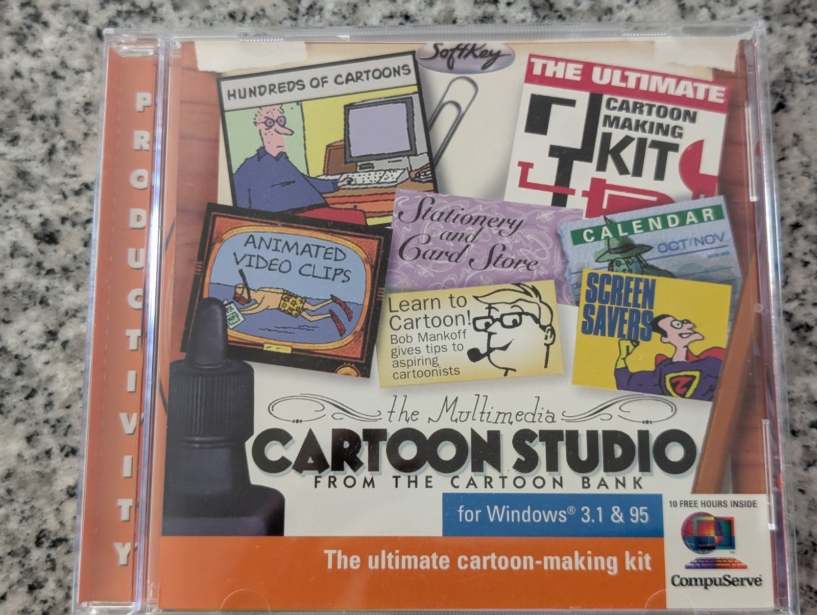 Soft Key The Multimedia Cartoon Studio Byron CD-ROM Software 1997 Windows 95/3.1