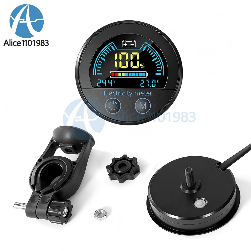 DC 7-100V Digital Voltage & Battery Capacity Indicator two-wire DC voltmeter