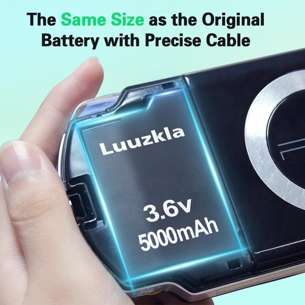 5000mAh High Capacity Battery Replacement for PSP 2000/3000 - 24
