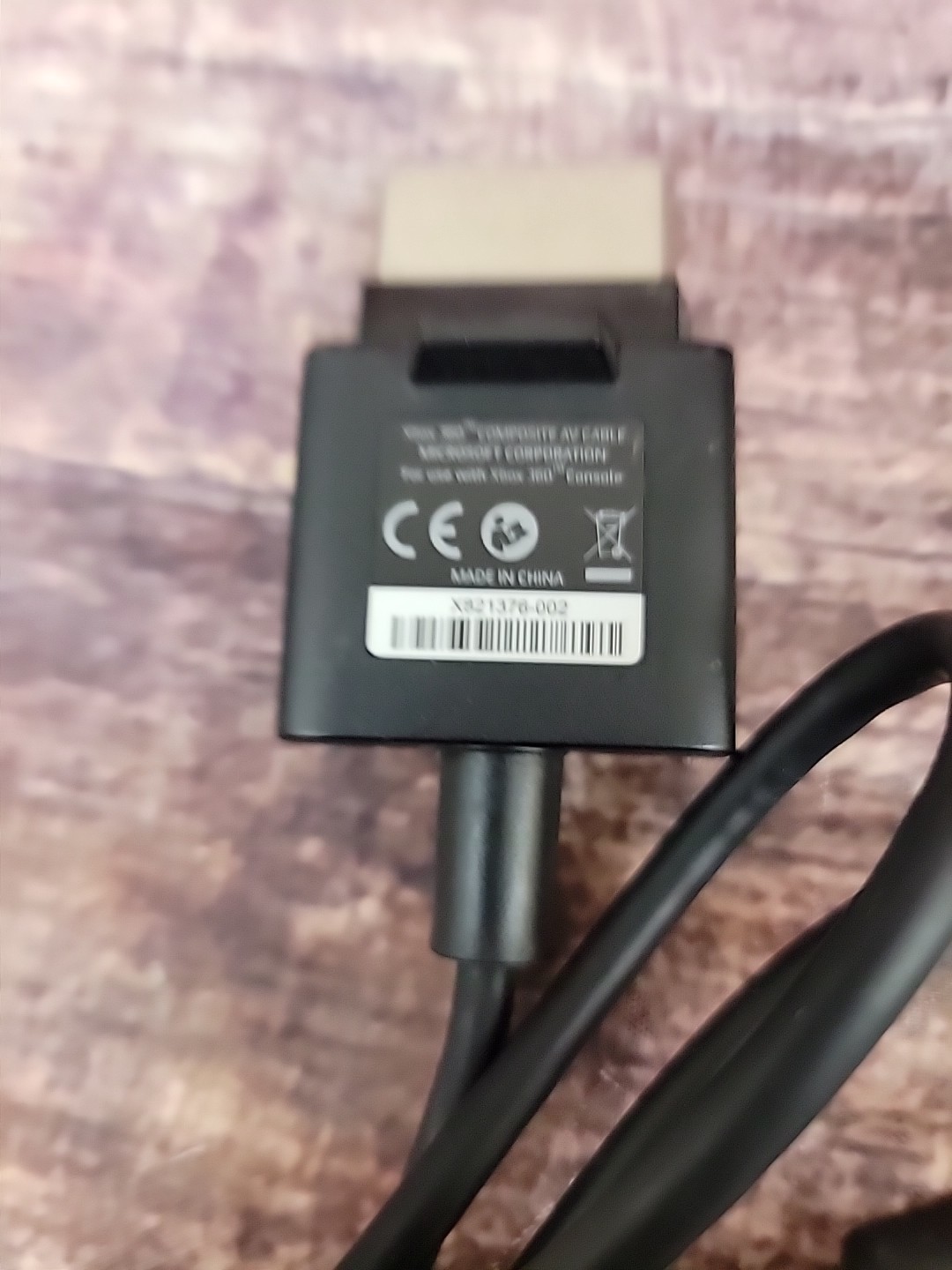 Official OEM Microsoft Xbox 360 AV Composite Audio/Video Cable RCA