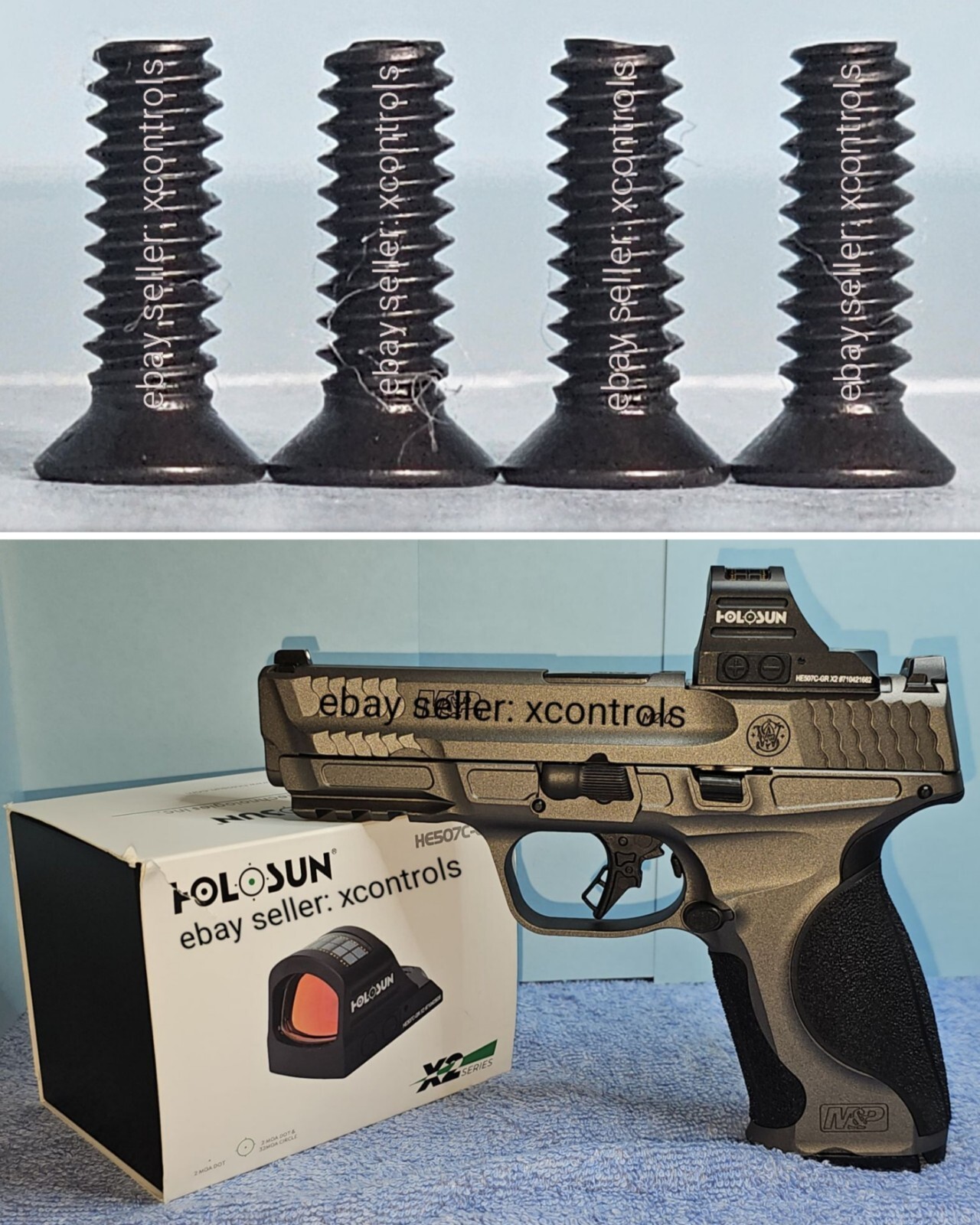 Smith & Wesson M&P 2.0 Holosun 507c X2 CUSTOM screws  "LOOK"