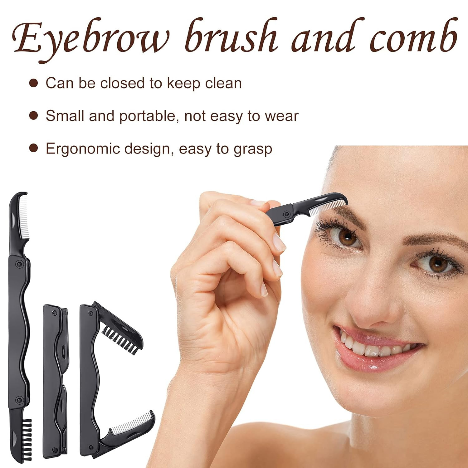 14 Pieces Eyelash Curler Kit Eyelash Comb Eyebrow Brush Tweezers False Eyelashes