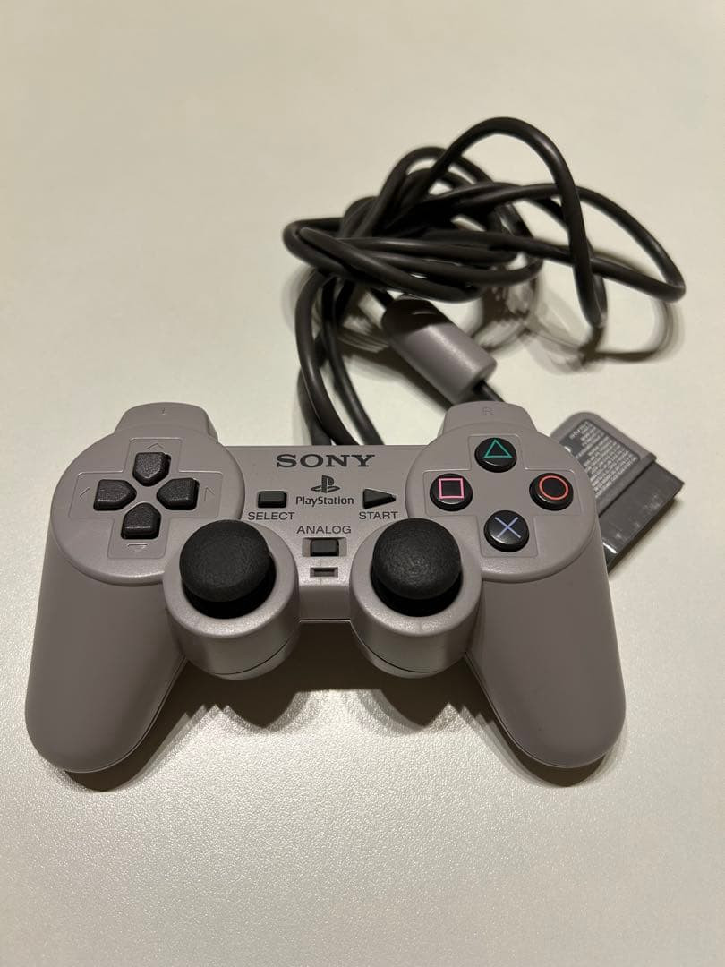 Sony Playstation 1 Gray DualShock SCPH-1200 Controller Pad Japan Import Work PS1