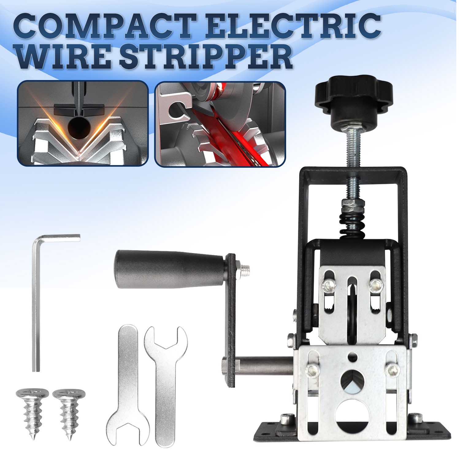 Wire-Stripper Machine Efficient Time-Saving Electric&Manual Wire Stripping Tool