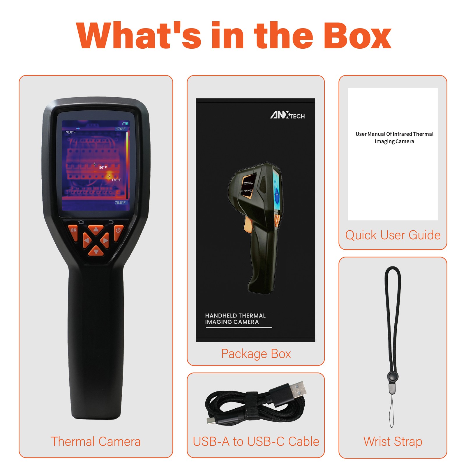 ANXTECH Infrared Thermal Imaging Camera Thermal Temperature Imager