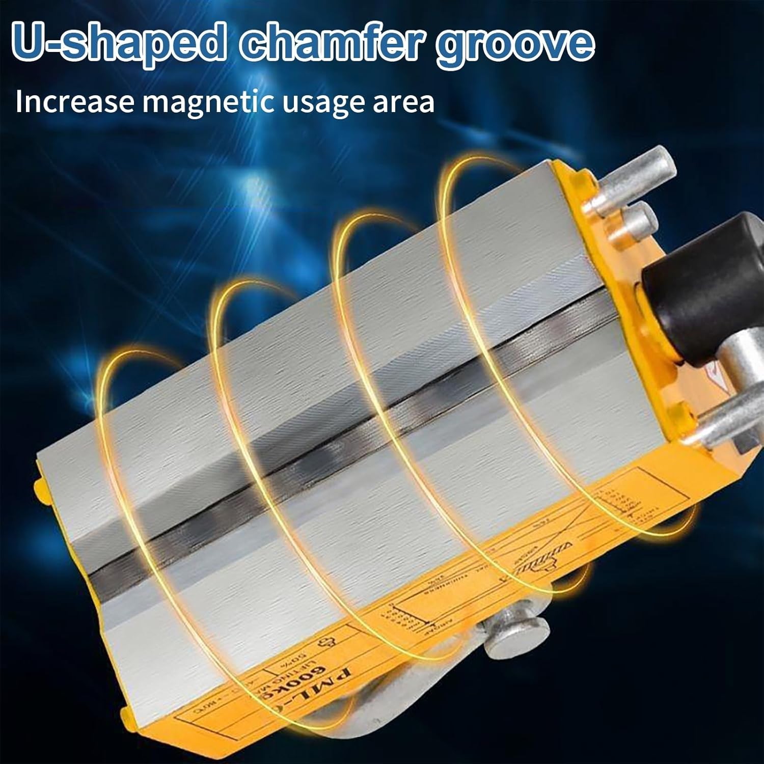 Robust 440 lb Magnetic Lifter with Chrome Hook – Effortless Lifting Solutions