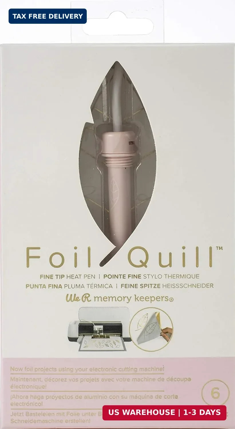 We R Memory Keepers Foil Quill Fine Tip Pen, Make Custom Designs for Planners, J