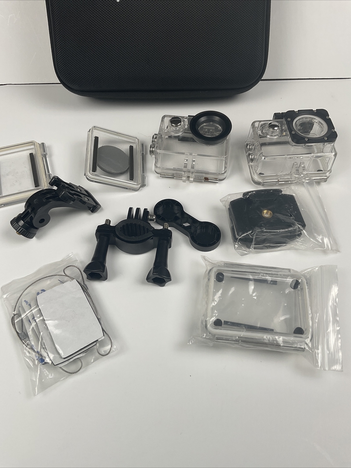 Go Pro Various Accessories Lot With Case