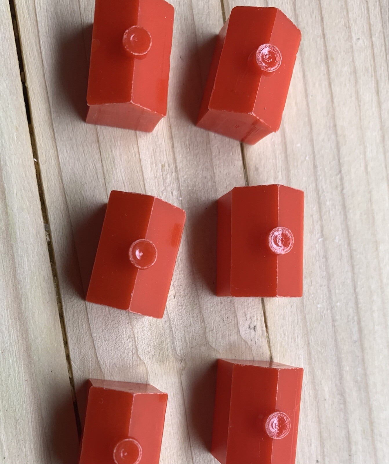 Monopoly Hotel Pieces. Vintage. 10 total