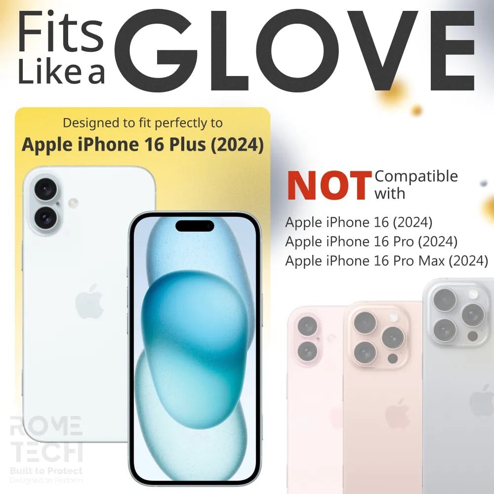 For Apple iPhone 16 + Plus 2.5D Tempered Glass Screen Protector (3 Per Pack)