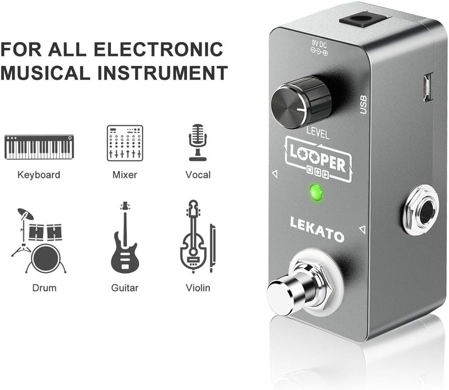 Portable Mini Looper Pedal USB Connectivity
