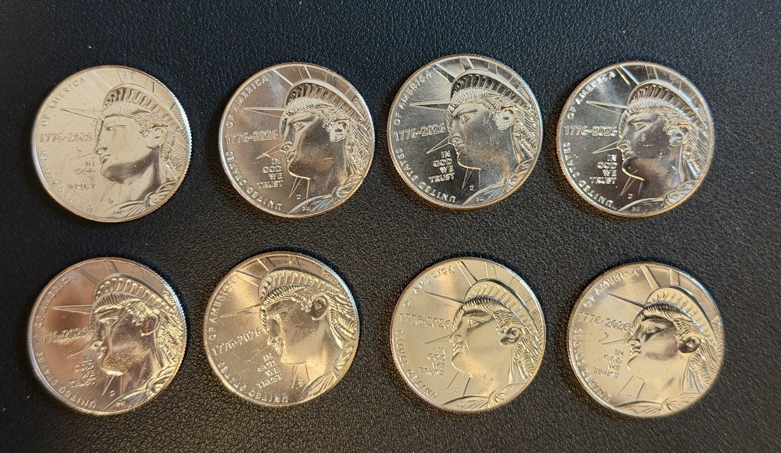 Lot Of 8 Ea 2026-D 50C Simiquincentennial Dual Date Half Dollars