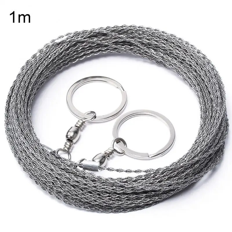 Outdoor Manual Hand Steel Wire Saw 1/2M Hand Chain Saw Cutter Portable Travel Ca