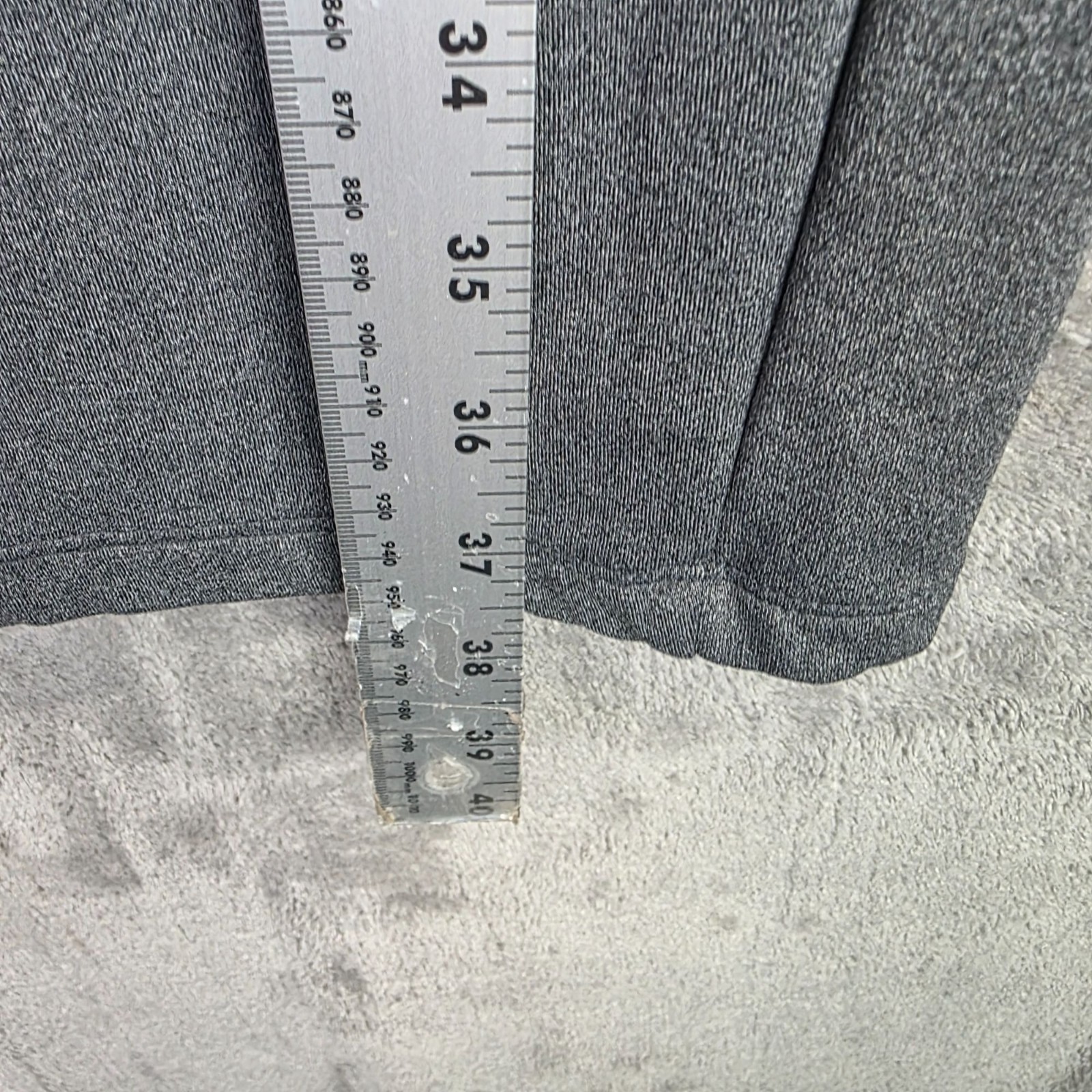 Mens Nike Gray Pull On Fleece Sweatpants Drawstring Polyester Stretch Size M