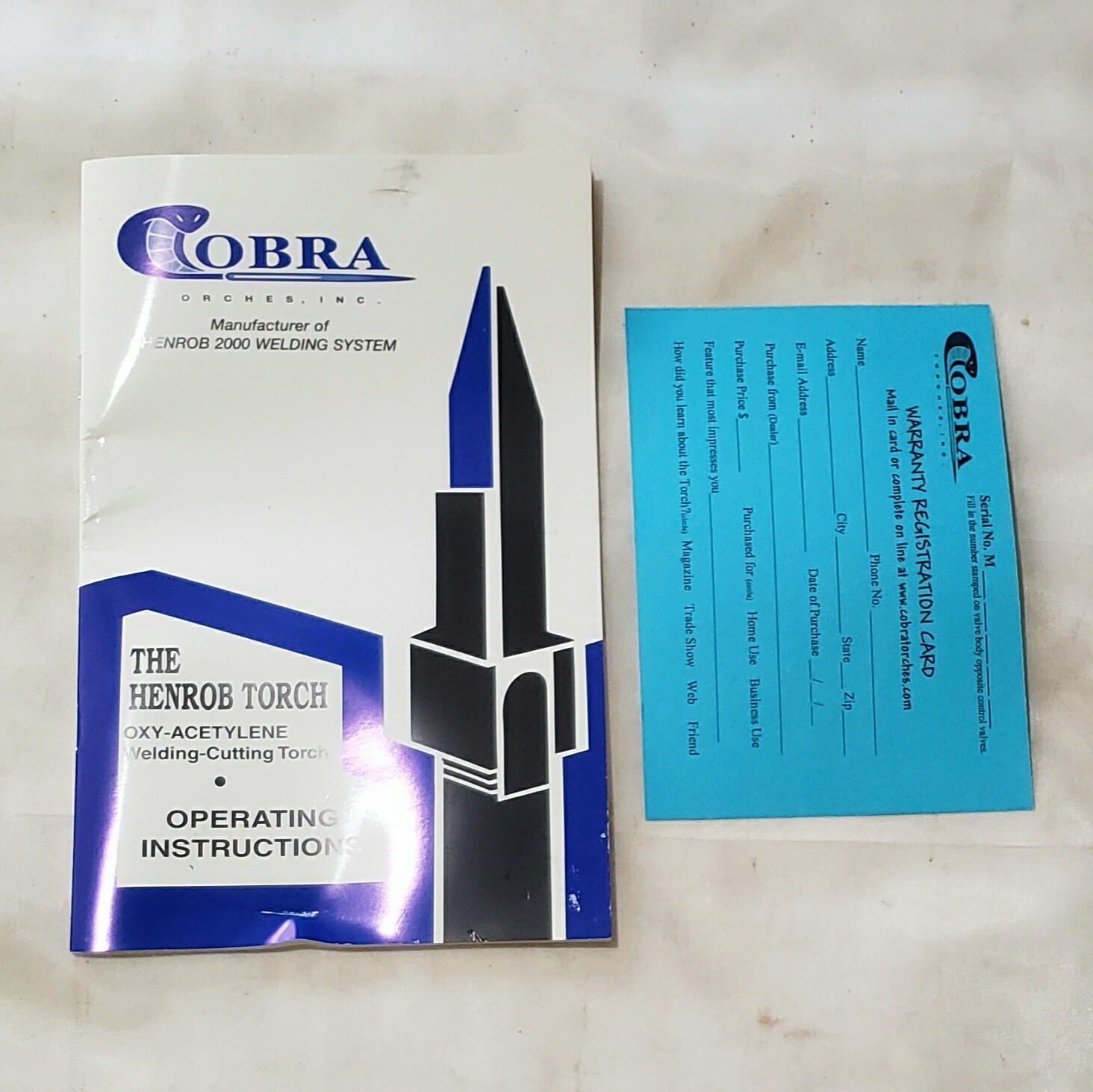 Henrob Cobra 2000 Cutting Welding Torch System Dillon MK IV