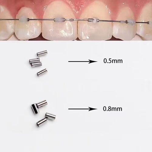 10pcs/pack Orthodontic Crimpable Hooks crimpable Mini Stops 0.5mm/0.8mm