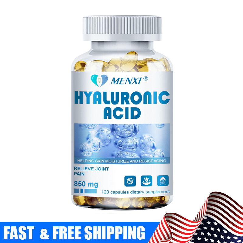 HOT-Naturals Hyaluronic Acid 120 Capsules - 850mg - Supports Healthy Joints/Skin