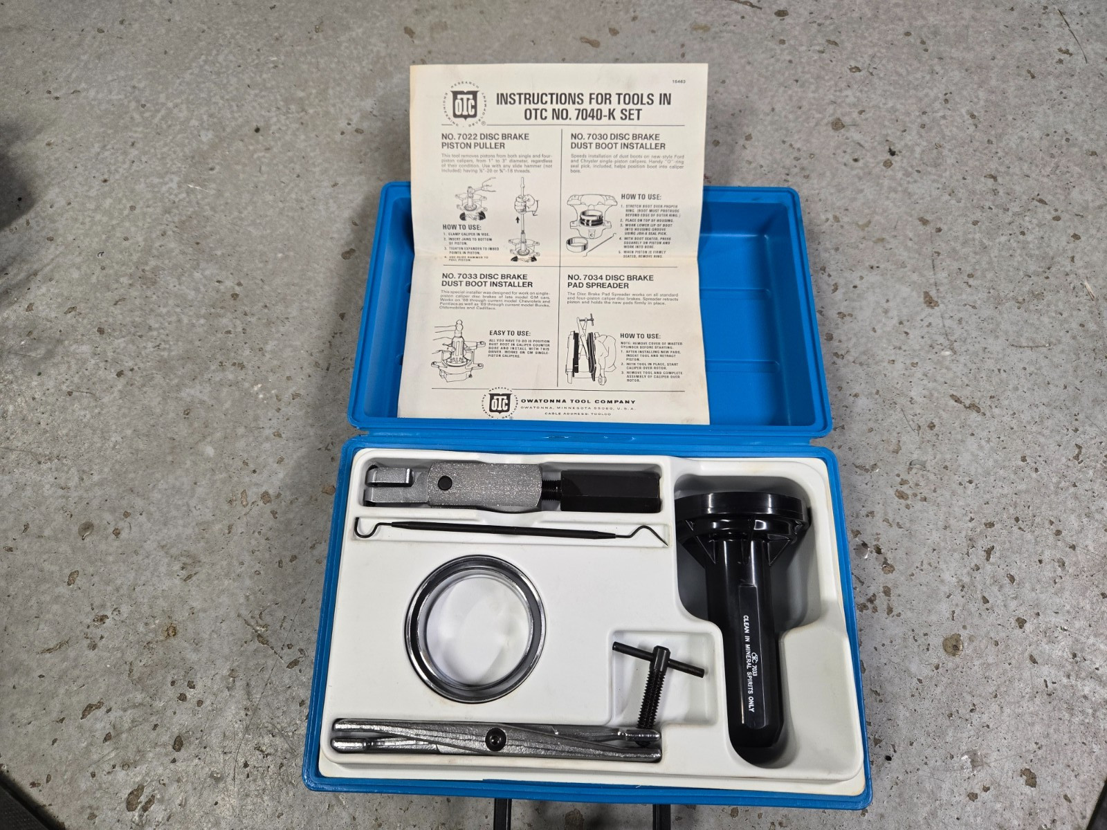 OTC 7040-K Caliper Piston Puller Brake Kit