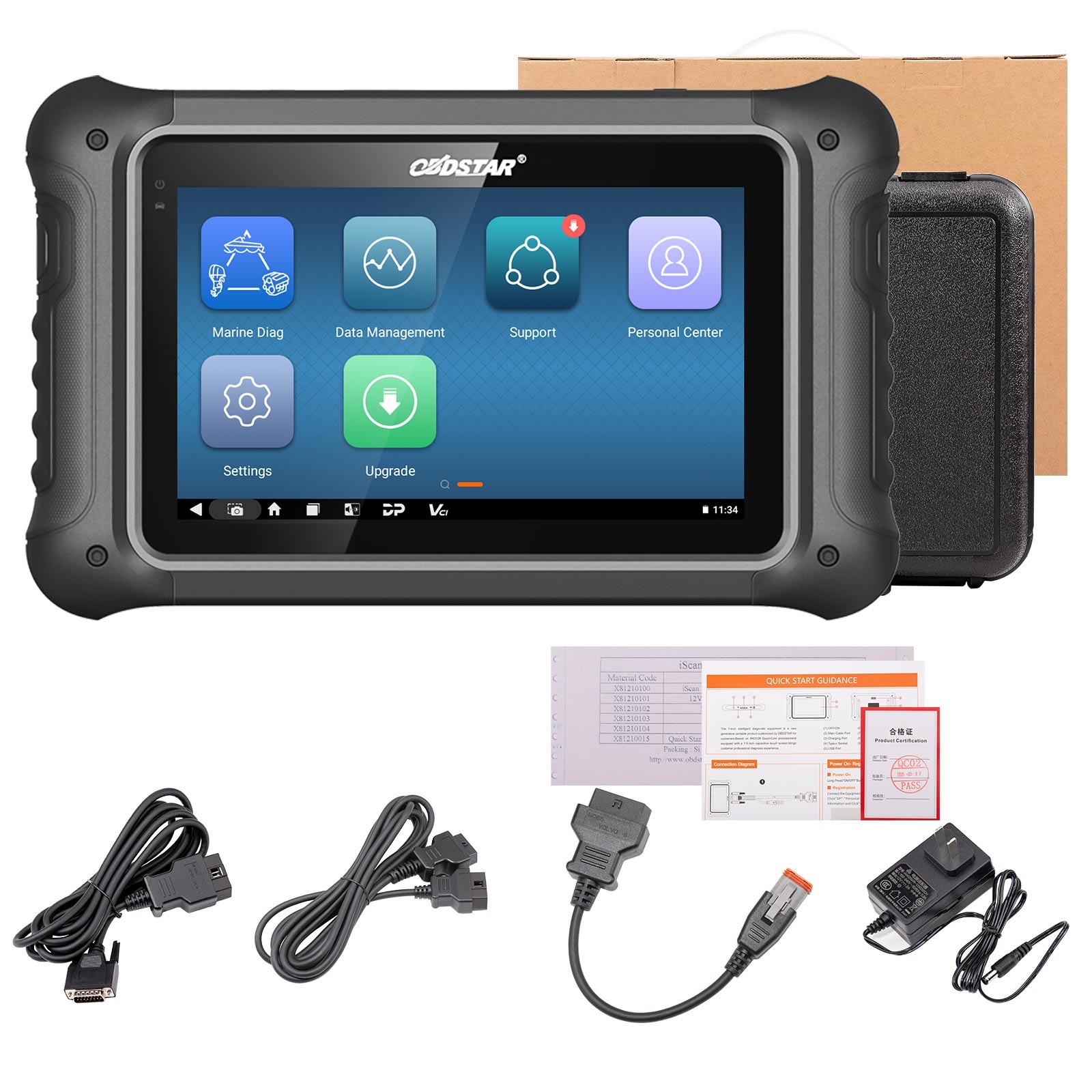 OBDSTAR iScan PRO for VOLVO Marine Diagnostic Scanner Code Reader Action tester