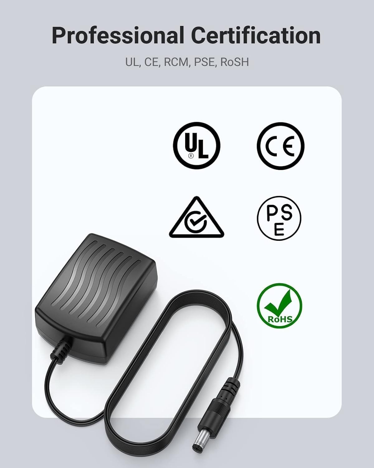 Compact 12V 2A CCTV Power Supply - Reliable Adapter for Security Systems